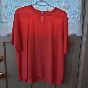 Coral blouse Nan & Ken 100% silk